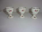 5 coquetiers anciens dont 3 porcelaine et 2 arcopal, Enlèvement ou Envoi