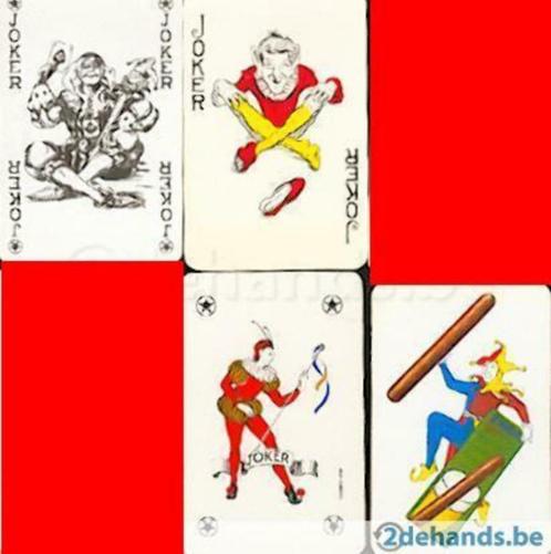 vintage speelkaartjoker  x 9, Collections, Cartes à jouer, Jokers & Jeux des sept familles, Comme neuf, Joker(s), Envoi