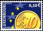 Luxemburg 2001 : Euro -  0.10 euro munt, Postzegels en Munten, Postzegels | Europa | Overig, Luxemburg, Verzenden, Postfris