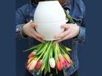pot vase fleurs rouge anti-renversement transport fleurs eau, Maison & Meubles, Enlèvement, Rouge