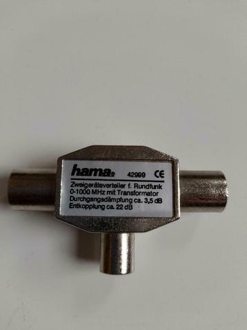 Splitter antenne HAMA, Enlèvement ou Envoi, Comme neuf, Autres câbles