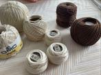 Fil au crochet: écru et marron, Enlèvement ou Envoi, Neuf