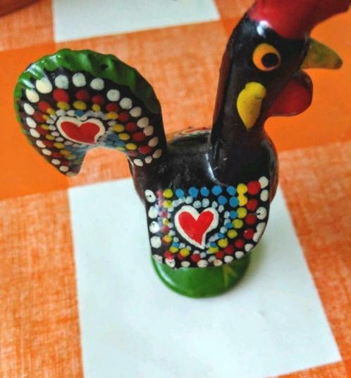 1970s vintage joli coq Portugal en céramique peint à la main, Antiquités & Art, Art | Objets design, Enlèvement