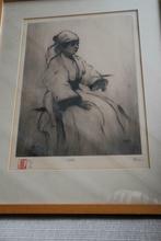 Tekening van J. Frison, Antiek en Kunst, Ophalen