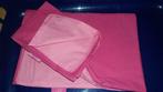 Jollein dekbedovertrek babybed tweezijdig lichtroze/fuchsia, Enlèvement ou Envoi, Rose, Housse de couette, Comme neuf