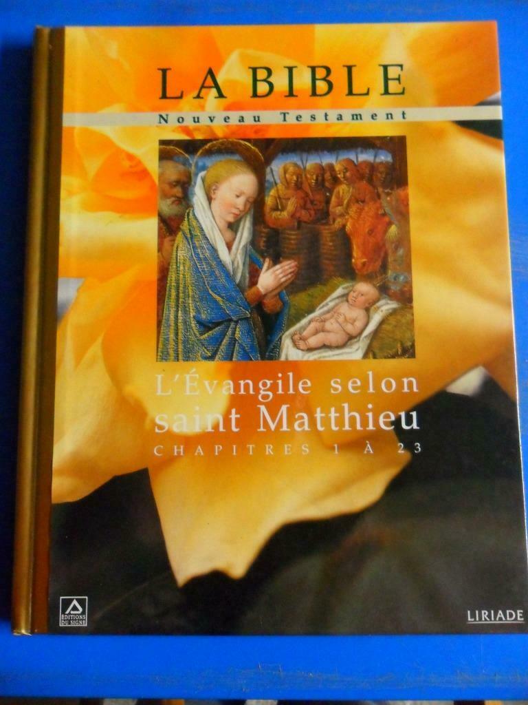 La Bible - L'évangile selon saint Matthieu - Liriade, Livres, Enlèvement ou Envoi, Utilisé, Christianisme | Catholique