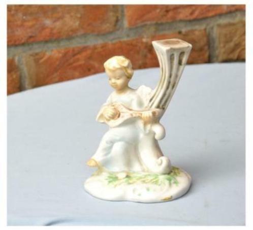 §statue ange musicien en faience, Antiek en Kunst, Curiosa en Brocante, Ophalen of Verzenden