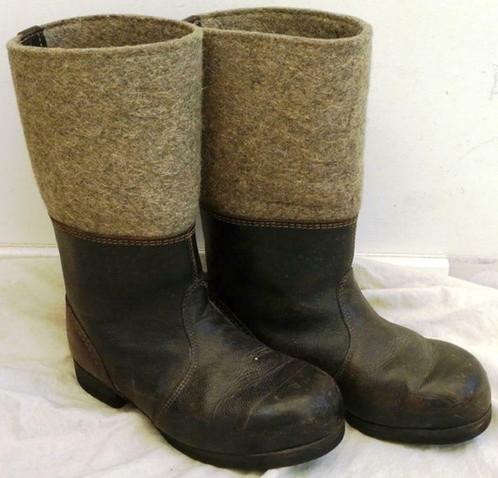 Winter Laarzen / Winterstiefel, NVA, Maat 41, DDR, jaren'60., Verzamelen, Militaria | Algemeen, Landmacht, Kleding of Schoenen