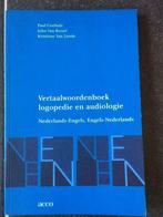 Vertaalwoordenboek logopedie en audiologie, Boeken, Studieboeken en Cursussen, Ophalen of Verzenden, Zo goed als nieuw, Hoger Onderwijs