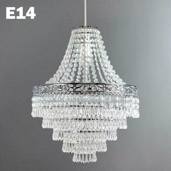 Kristallen led Plafondlamp Kroonluchter lustre lamp 2021-02, Huis en Inrichting, Lampen | Plafondlampen, Nieuw, Ophalen of Verzenden