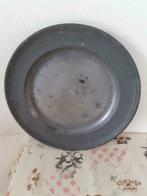 4 assiettes en étain du 19ème siècle - utilisées, Antiquités & Art, Enlèvement ou Envoi
