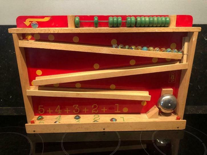 vintage speelgoed : SIO educatief knikkerspel, Antiek en Kunst, Curiosa en Brocante, Ophalen of Verzenden