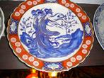 Prachtig groot Chinees bord ,getekend en uniek, Ophalen of Verzenden