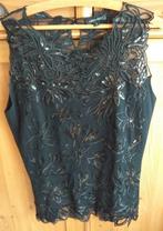 topje met kant, Leo Guy, Kleding | Dames, Maat 38/40 (M), Zwart, Nieuw, Ophalen of Verzenden