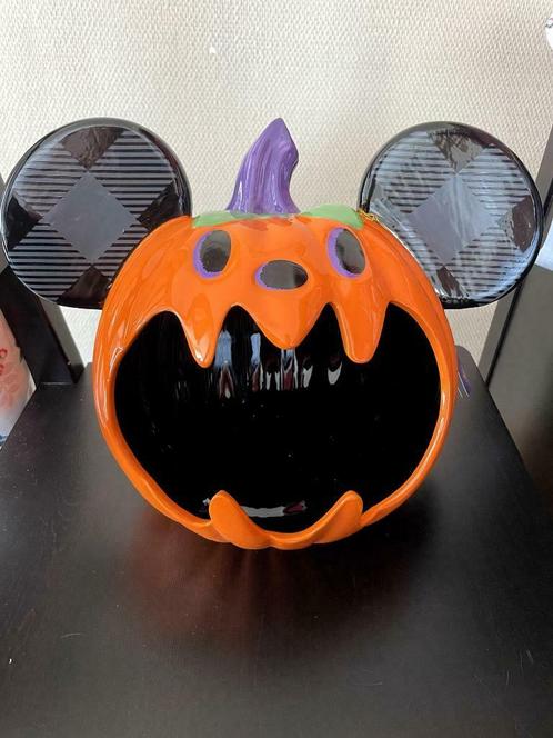 Disney Halloween Mickey Pumpkin Candy Bowl/Snoepschaal, Collections, Disney, Neuf, Service, Mickey Mouse, Enlèvement ou Envoi
