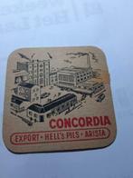 oude bierkaartje: Concordia  Hell's Pils, Verzamelen, Ophalen of Verzenden