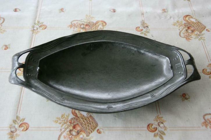 oude tinnen schotel 1810, Antiek en Kunst, Antiek | Tin, Ophalen of Verzenden