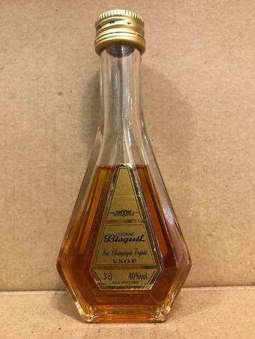 Cognac Bisquit - Mignonnette d'alcool - 3 cl - France, Enlèvement ou Envoi, Utilisé, France, Autres types