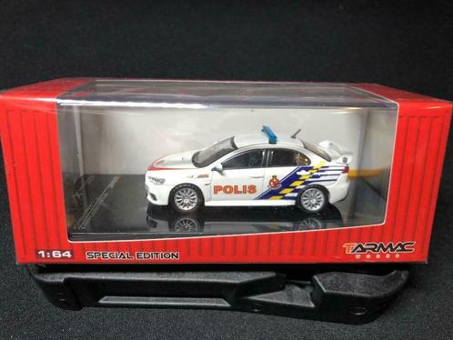 Mitsubishi Lancer Evolution X Malaysian Police Car, Hobby en Vrije tijd, Modelauto's | Overige schalen, Nieuw, Auto, Ophalen of Verzenden