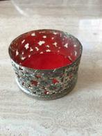 Verzilverde wijnfles houder (zn4819), Ophalen of Verzenden, Gebruikt, Overige materialen, Overige typen