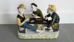 De kaartspelers/biscuit beeld, Ophalen of Verzenden