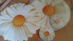 Placemats witte bloem + glazenonderleggers witte bloem nieuw, Huis en Inrichting, Nieuw, Ophalen of Verzenden, Wit, Placemat