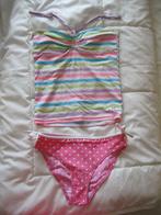 Gevoerde en polkadot pastelkleurige bikini maat 134-140, Meisje, Gebruikt, Ophalen of Verzenden, Overige typen