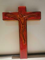 Vintage geglazuurde keramiek kruis Bayer, Ophalen of Verzenden