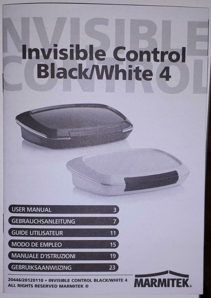 Invisible control black 4, Audio, Tv en Foto, Afstandsbedieningen, Zo goed als nieuw, Origineel, Tv, Ophalen of Verzenden