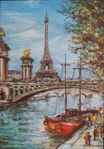 Postkaart uit 1975, PARIS -La Tour Eiffel, Verzamelen, Frankrijk, 1960 tot 1980, Ongelopen, Ophalen of Verzenden