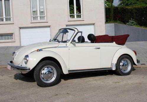 Location louer voiture VW Cox Beetle cabrio blanche mariage, Auto's, Volkswagen, Bedrijf, Beetle (Kever), Benzine, Cabriolet, Wit