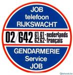 job telefoon rijkswacht zelfklever, Collections, Collections Autre, Neuf