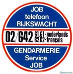 job telefoon rijkswacht zelfklever, Nieuw