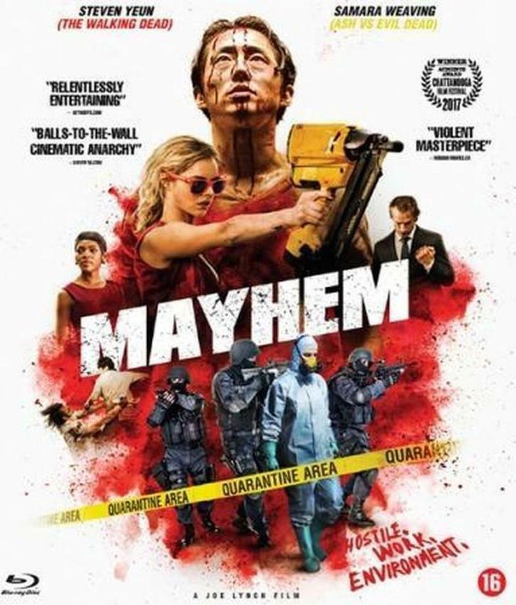 Mayhem (2017) - blu-ray, Cd's en Dvd's, Blu-ray, Zo goed als nieuw, Horror, Verzenden