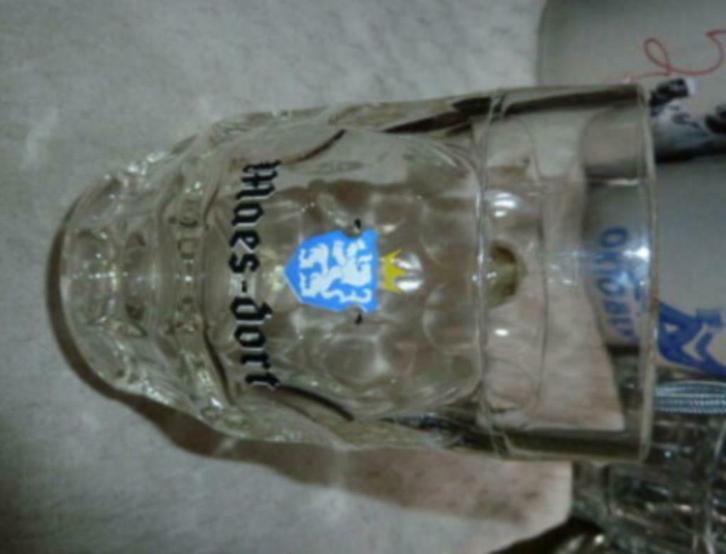 #E bier glas / pul MAES - DORT Brouwerij Maes - Waarloos, Verzamelen, Glas en Drinkglazen, Nieuw, Bierglas, Ophalen of Verzenden