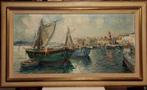 Peinture port de Saint Tropez, Antiek en Kunst, Ophalen