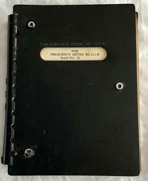 Calibration book MC-177B, Verzamelen, Militaria | Algemeen, Landmacht, Ophalen of Verzenden