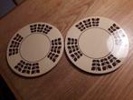 2 ronde platte schotels voor kaas of charcuterie Boch?, Ophalen of Verzenden