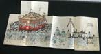 Kuwayama 1889 Leporello processie kleurenhoutsnede 12 meter, Antiek en Kunst, Ophalen of Verzenden