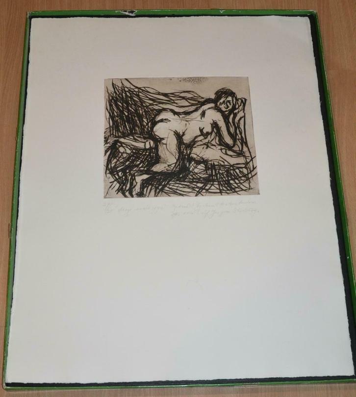 Ets - naakt - Dolf Jaspers, Antiek en Kunst, Kunst | Etsen en Gravures, Ophalen