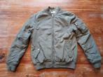 Jas / groene gewatteerde bomberjack, maat 152, Ophalen, Gebruikt, H&M, Jongen