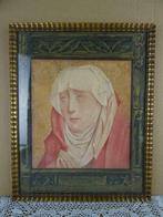 Cadre ancien antique print Sainte Marie Vierge des Douleurs, Moins de 50 cm, Enlèvement ou Envoi, Comme neuf, Bois