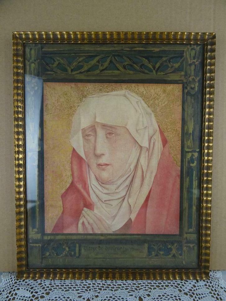 Cadre ancien antique print Sainte Marie Vierge des Douleurs, Maison & Meubles, Accessoires pour la Maison | Cadres, Comme neuf