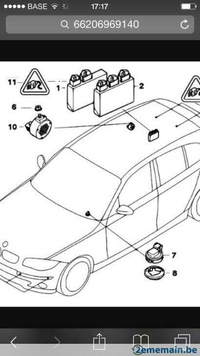 BMW serie 1, serie 3 émetteur d'impulsion pdc, Auto-onderdelen, Overige Auto-onderdelen, BMW, Nieuw