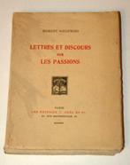 LETTRES ET DISCOURS SUR LES PASSIONS Robert SIEGFRIED 1925, Ophalen of Verzenden