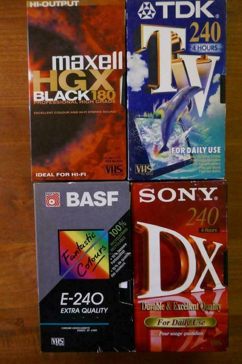 VHS tapes-keuze uit verschillende merken/kwaliteit/tijdsduur, CD & DVD, VHS | Documentaire, TV & Musique, Série télévisée ou Programme TV