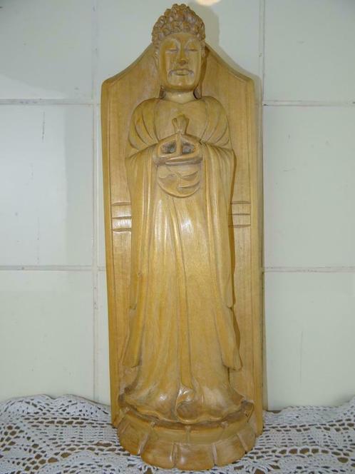 Statue bouddha impressionnante statue bouddha vintage bois c, Maison & Meubles, Accessoires pour la Maison | Statues de Bouddha