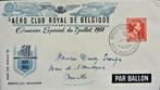 FDC- BELGIË- AERO CLUB DE BELGIQUE (ERG ZELDZAME COVER), Timbres & Monnaies, Avions, Affranchi, Enlèvement ou Envoi