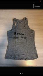 Belgisch T-shirt Once S, Kleding | Dames, Grijs, Maat 34 (XS) of kleiner, Zonder mouw, Zo goed als nieuw