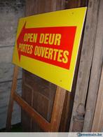 panneau publicitaire portes ouvertes-open deur, Gebruikt, Ophalen of Verzenden